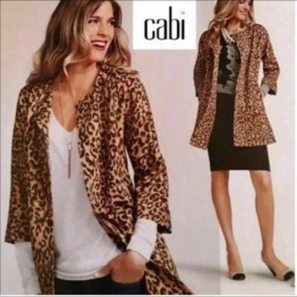 New * CAbi Leopard Estate Jacket - Picture 2 of 8